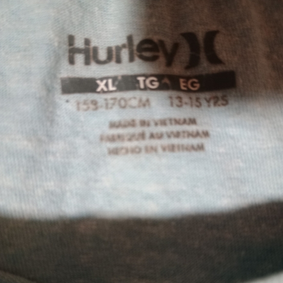 Hurley Blue Graphic Tee Kids Size Extra Small - Picture 2 of 3